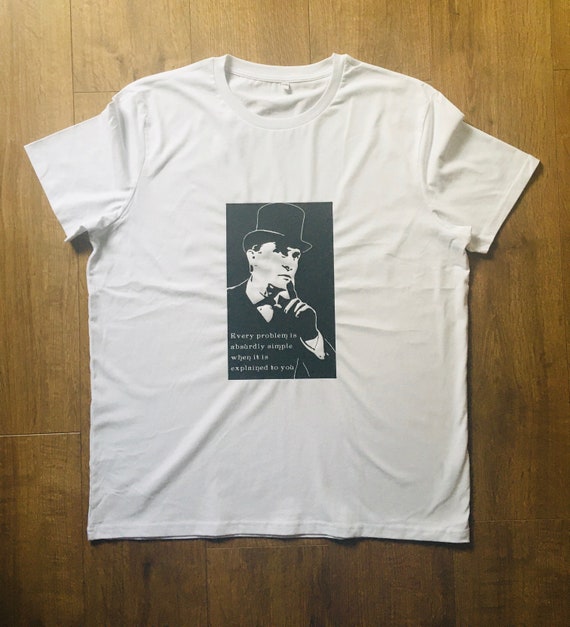 Sherlock Holmes Quotation Unisex 100% Organic Natural Cotton T Shirt