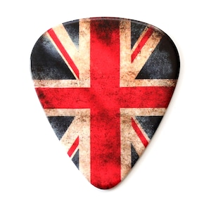 Union Jack Guitar Picks set of 4 or 12 Premium Plectrums - Harmony Picks