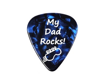 4 My Dad Rocks! Guitar Picks Plectrums - Harmony Picks