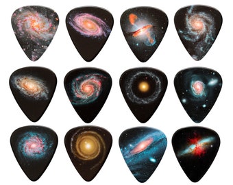 12 Galaxy Outer Space Guitar Plectrums - Harmony Picks