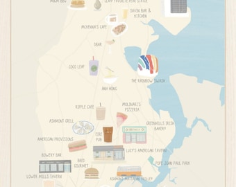 Dorchester, Boston Map Print | Massachusetts Decor