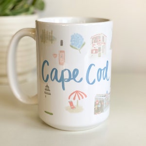 Cape Cod Landmark Mug - 15oz. | Cape Cod Map Mug