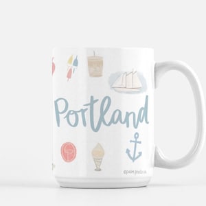 Portland Maine Landmark Mug | 15oz Ceramic Mug