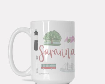 Savannah Georgia Landmark Mug