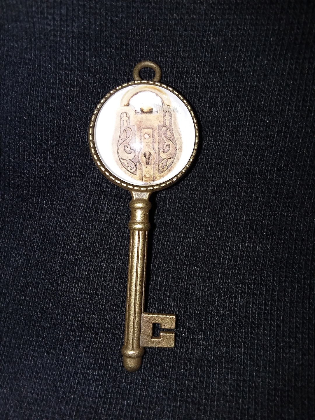 Bronze Key and Lock Etsy