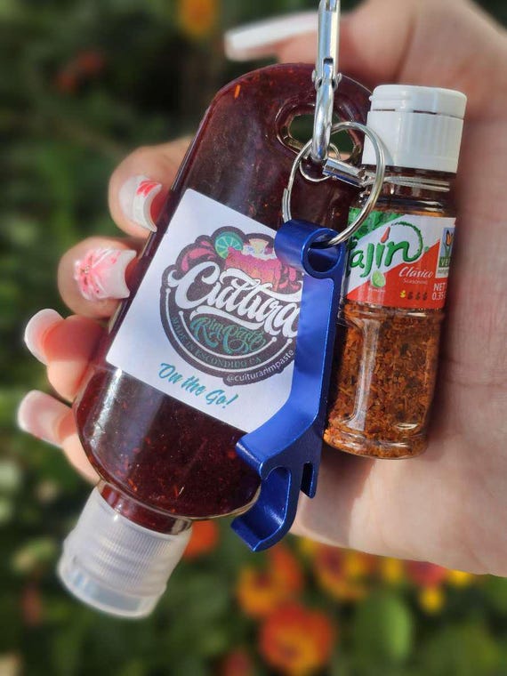 Tajin & Chamoy on the Go, Tajin Keychain, Chamoy Keychain