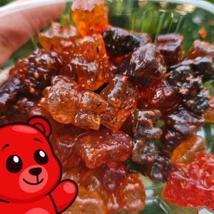 Chamoy Gummy Bears with Tajin – Spicy Mexican Candy-Sweet & Sour Chili Gummy Bears-Dulces Enchilados
