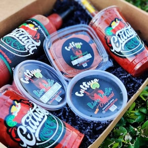 Baja Michelada Kit – Michelada Mix + Chamoy Rim Paste + Spice Blend + Dried Mangos & Miche Cups | CulturaRimPaste Star Seller