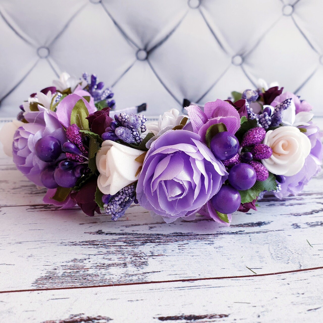 Bridal wreaths Floral hair wreath Flower Tiara Floral crown Etsy