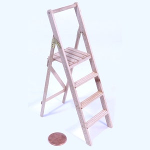 Step Ladder: 1/12 Scale Dollhouse Miniature