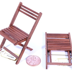 Klappstühle: 1/12 Maßstab Puppenhaus Miniatur