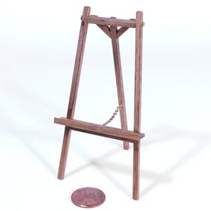 Arts & Crafts Display Easels: 1/12 Scale Dollhouse Miniature