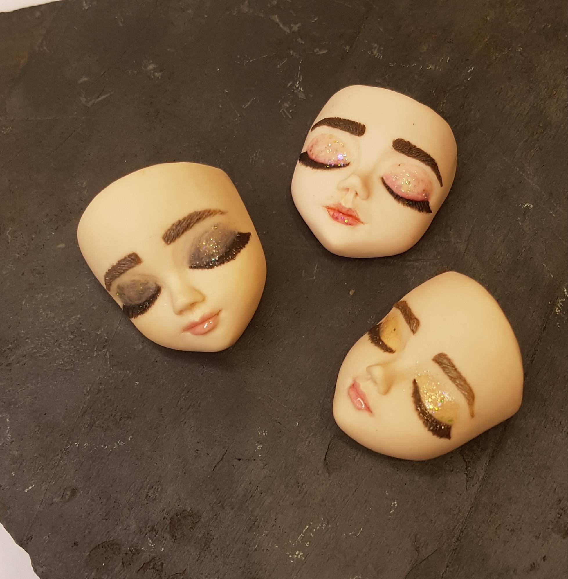Handmade silicone mold of Doll face for your artworks. Etsy