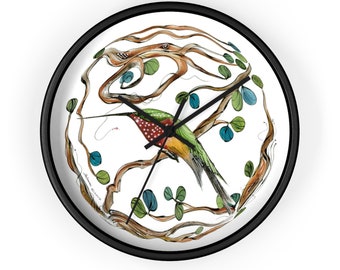 Hummingbird - Wall Clock