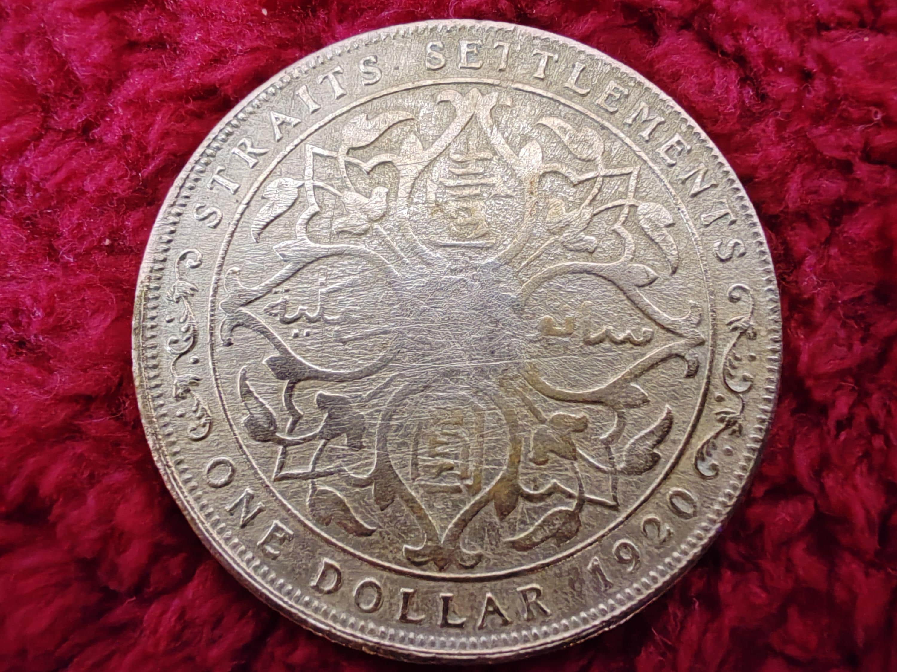 【20セット】銀座ステファニー　World one ワールドワン 1 Dollar Straits Settlements King George V 1920 Genuine Antique