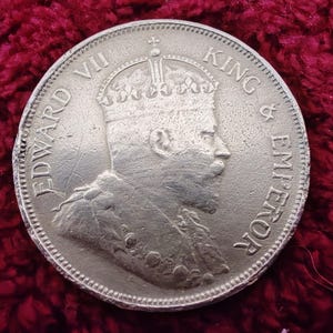 1 Dollar Straits Settlements King George V 1920 Genuine Antique