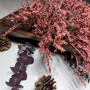 Pink Dried German Statice Stems, Mini Dried Flower, Rustic Boho DIY Wedding Dried Flower Arrangement, Cottagecore Decor, Home Spring Decor