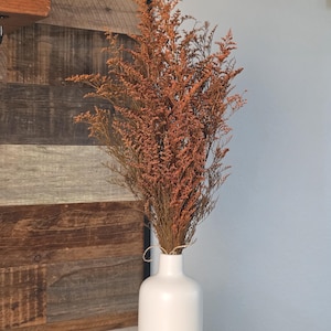 Orange Preserved Caspia Bouquet: Fall Rustic Floral Arrangement