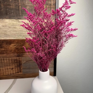 Hot Pink Preserved Caspia, Dried Flower Arrangement Centerpiece, Dried Flower Bouquet Filler, Summer Home Decor, Fuchsia Flowers for Vase