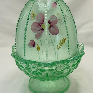 Green Fenton Glass - Etsy