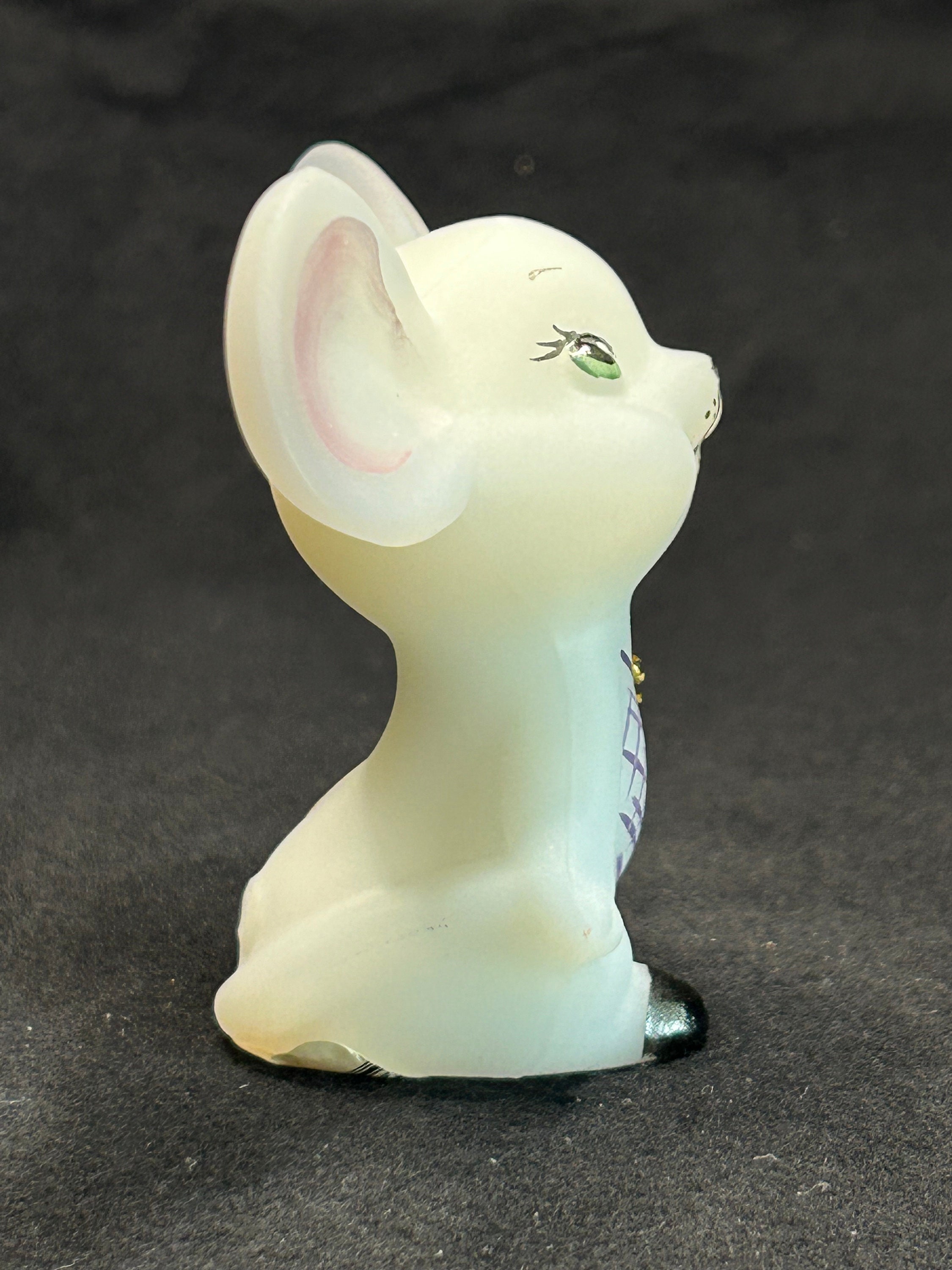 Fenton Boutonniere Buddies Opal Satin Mouse - Etsy