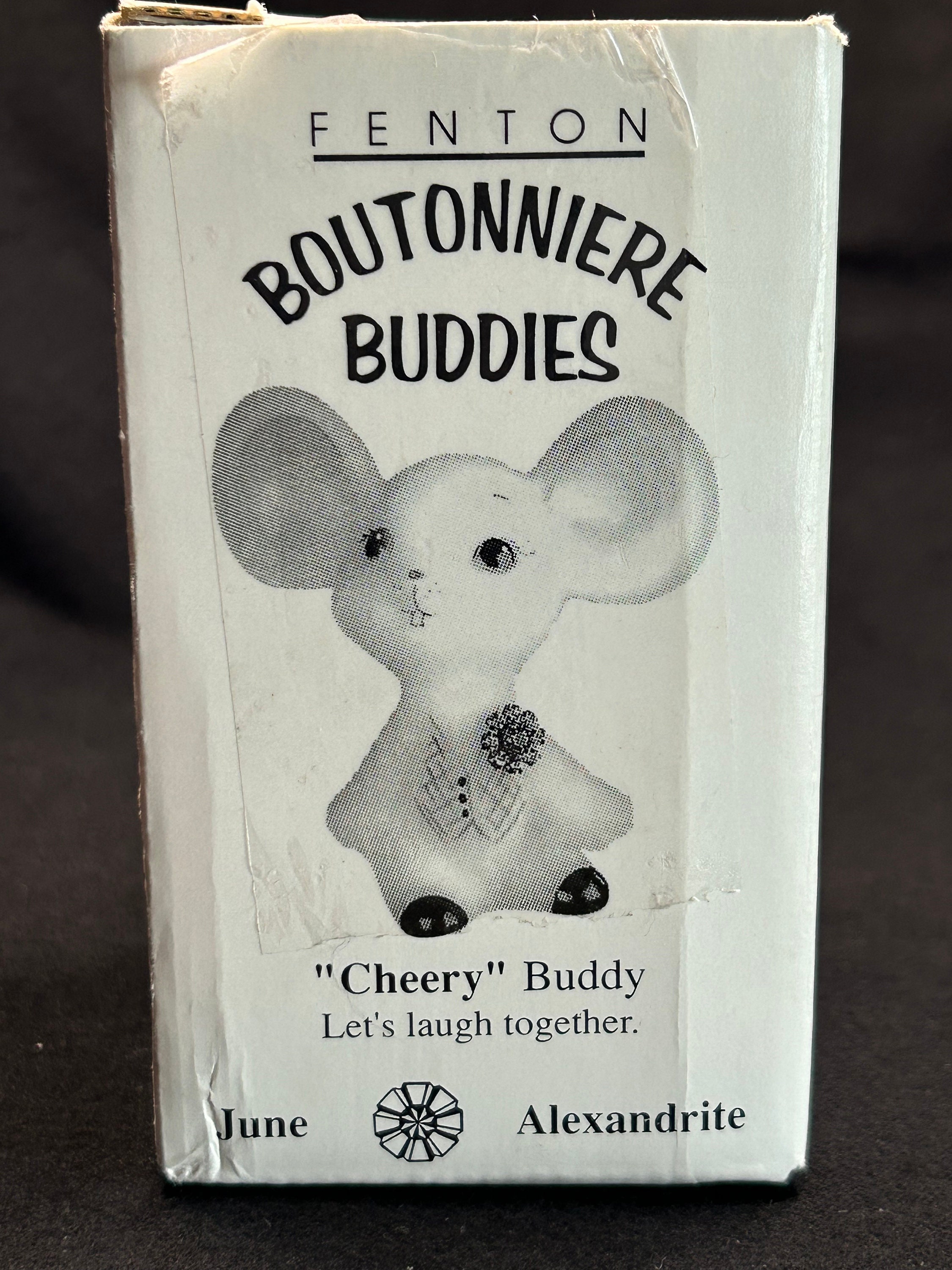 Fenton Boutonniere Buddies Opal Satin Mouse - Etsy
