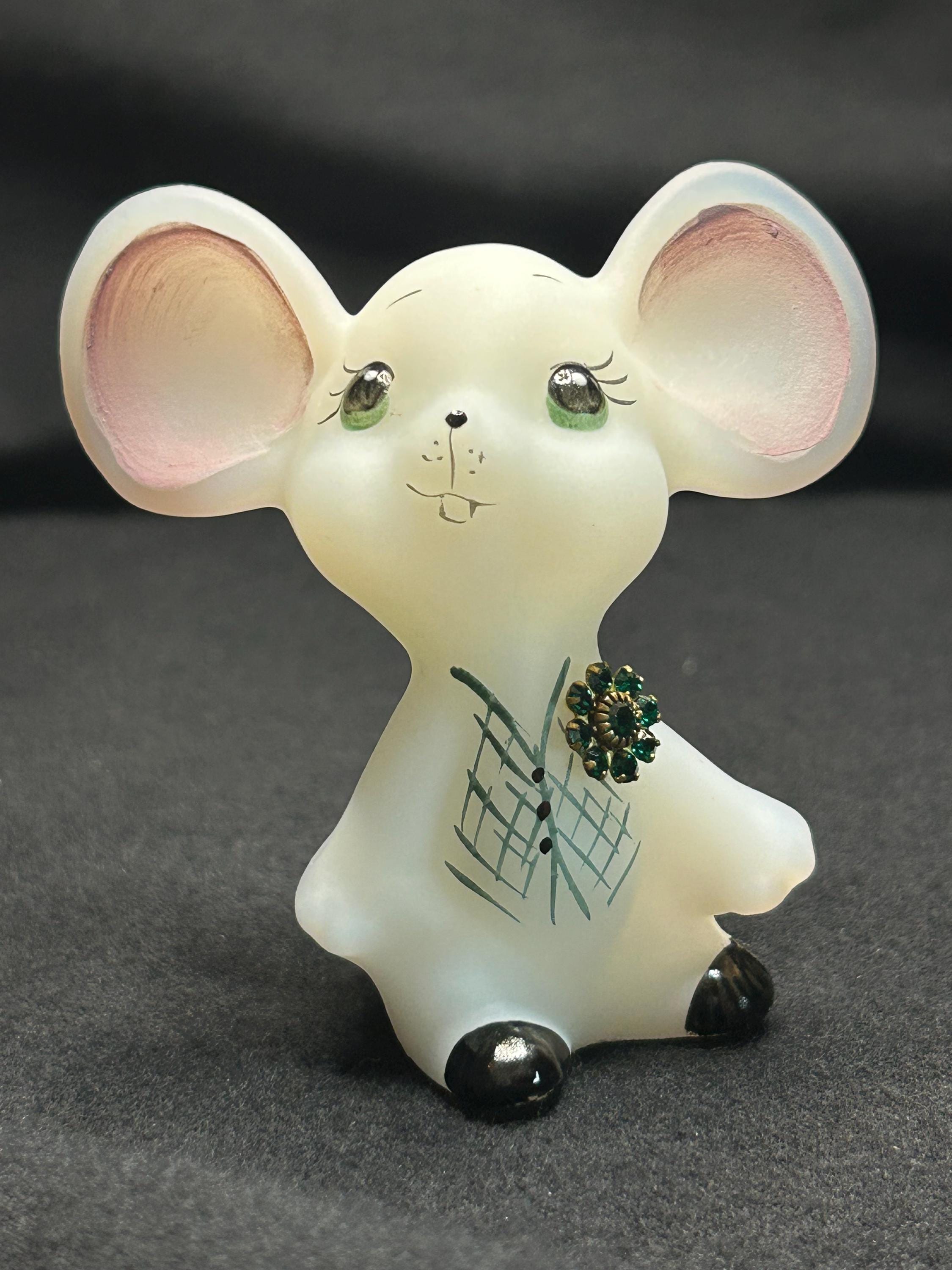 貴重！ Fenton Boutonniere Buddy マウス型置物 Fenton Boutonniere Buddy - Etsy