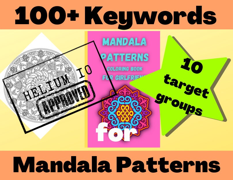 Download 100 Keywords For Mandala Patterns Coloring Book Helium 10 Etsy