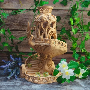 Celtic Dice Tower - Fairy nature themed RPG Dice tower, 3d print, Dungeons & Dragons ,dnd, d and d d20