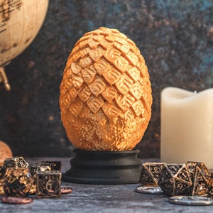 Dragon egg + stand - screw on dice holder, dungeons and dragons, dice box, pathfinder, 3d print gift TTRPG Dice vault