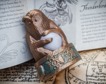 Statue Demiguise, phosphorescente, héritage de Poudlard, cadeau harry potter, réplique de décoration intérieure