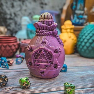 Invisibility Potion Dice Vault: 3D Printed Holder for D&D, Pathfinder, and Tabletop RPG Games