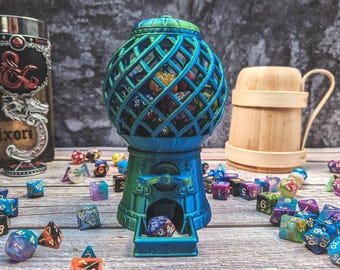 Torre de Dados da Máquina de Gumball D20: Presente de TTRPG Dungeons and Dragons