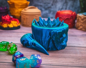 Druid dice box- storage box, dice holder tabletop rpg Dungeons and Dragons nature fey wild giftTTRPG Dice vault