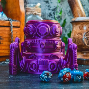 Artificer / Automaton - Würfelbox mit Aufbewahrungsbox für Dungeons and Dragons