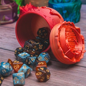Barbarian dice box - dice storage box Dungeons and Dragons tabletop rpg pathfinder giftTTRPG Dice vault