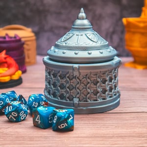ファイターダイスボックス - 収納ボックス、ダイスホルダー テーブルトップ RPG ダンジョンズ アンド ドラゴンズ ギフト TTRPG ダイス ボールト