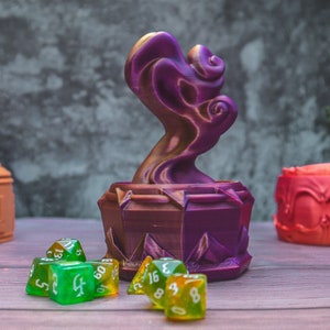 Sorcerer dice box - dice storage box Dungeons and Dragons gift magic caster giftTTRPG Dice vault