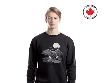 Vintage style Canada Loon Crewneck Sweater