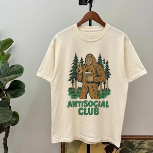 Anti Social Club Shirt: Funny Bigfoot T-Shirt image 1