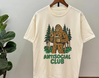 Anti Social Club Shirt: Funny Bigfoot T-Shirt