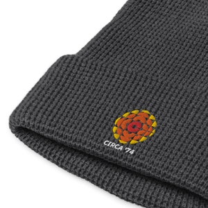 1974 CBC Canada Waffle Knit Beanie - Retro Embroidered Hat