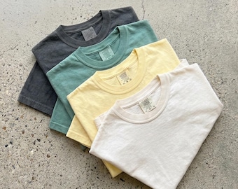 Blank Comfort Colors 1717 Shirt | Plain Unisex Garment Dyed Soft Tee | Oversized Blank Cotton T-Shirt | Minimalist Aesthetic Craft Shirt