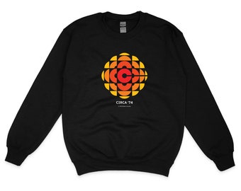 Classic CBC 1974 Logo Classic Sweatshirt, Unisex Crewneck Sweater, Vintage Sweaters , Retro Canada Sweaters , Sweaters For Him And Her