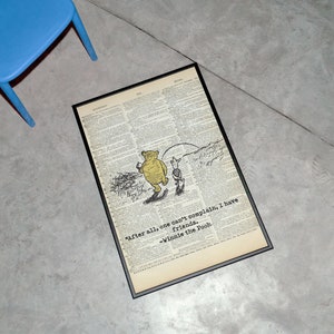 Chambre d'enfant Winnie l'ourson, bébé Winnie l'ourson, citation Winnie l'ourson, carte Winnie l'ourson, 8 x 10, 11 x 14, 16 x 20, cadeaux pour elle ou lui