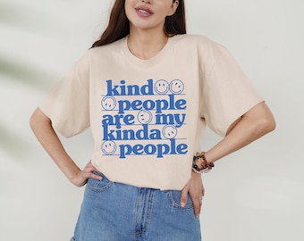 Kind People T-Shirt: Heavy Weight Cotton, Trendy Oversized Fit,