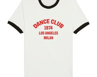 Dance Club 1974 Ringer T-shirt: Retro Graphic Tee