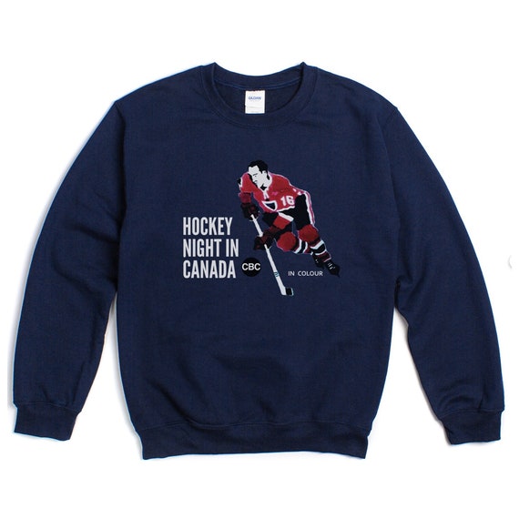 Hockey Night in Canada Sweater Vintage Hockey Night Classic Unisex Crewneck Sweatshirt Etsy