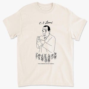 Maglietta con illustrazione di Narnia: maglietta in cotone ispirata a C.S. Lewis,