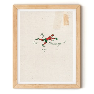 J.R.R. Tolkien Father Christmas Book Cover Print: Literary Wall Art